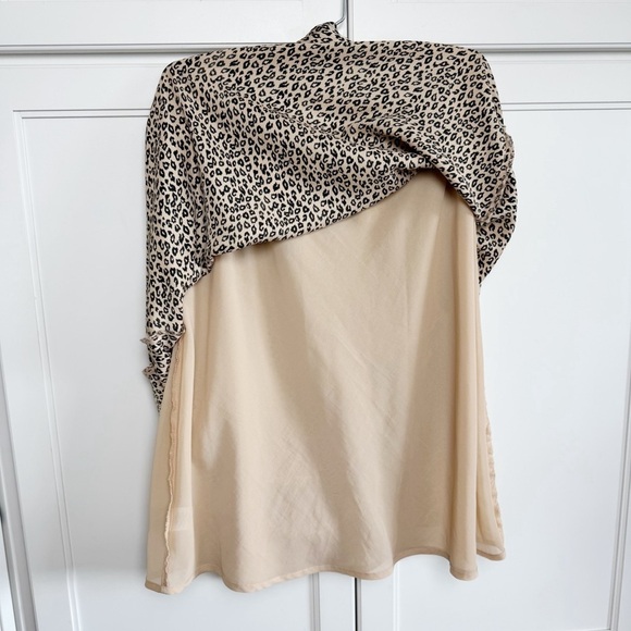 Leith Leopard Midi Satin Skirt Sz Large - Picture 10 of 11